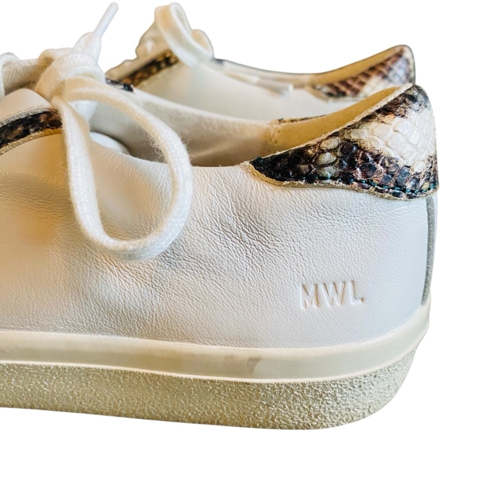 Madewell Sidewalk Low Top Sneakers in Snake Embossed Leather - Picture 5 of 12